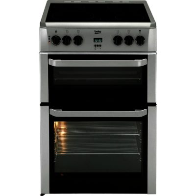 Beko BDVC664S 60cm Double Oven Electric Ceramic Cooker in Silver